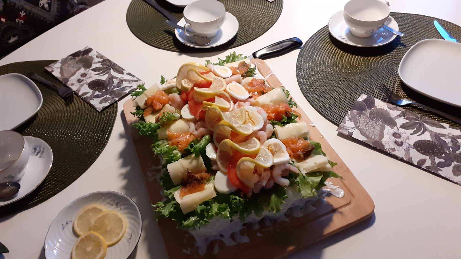 Smörgåstårta på Fars dag