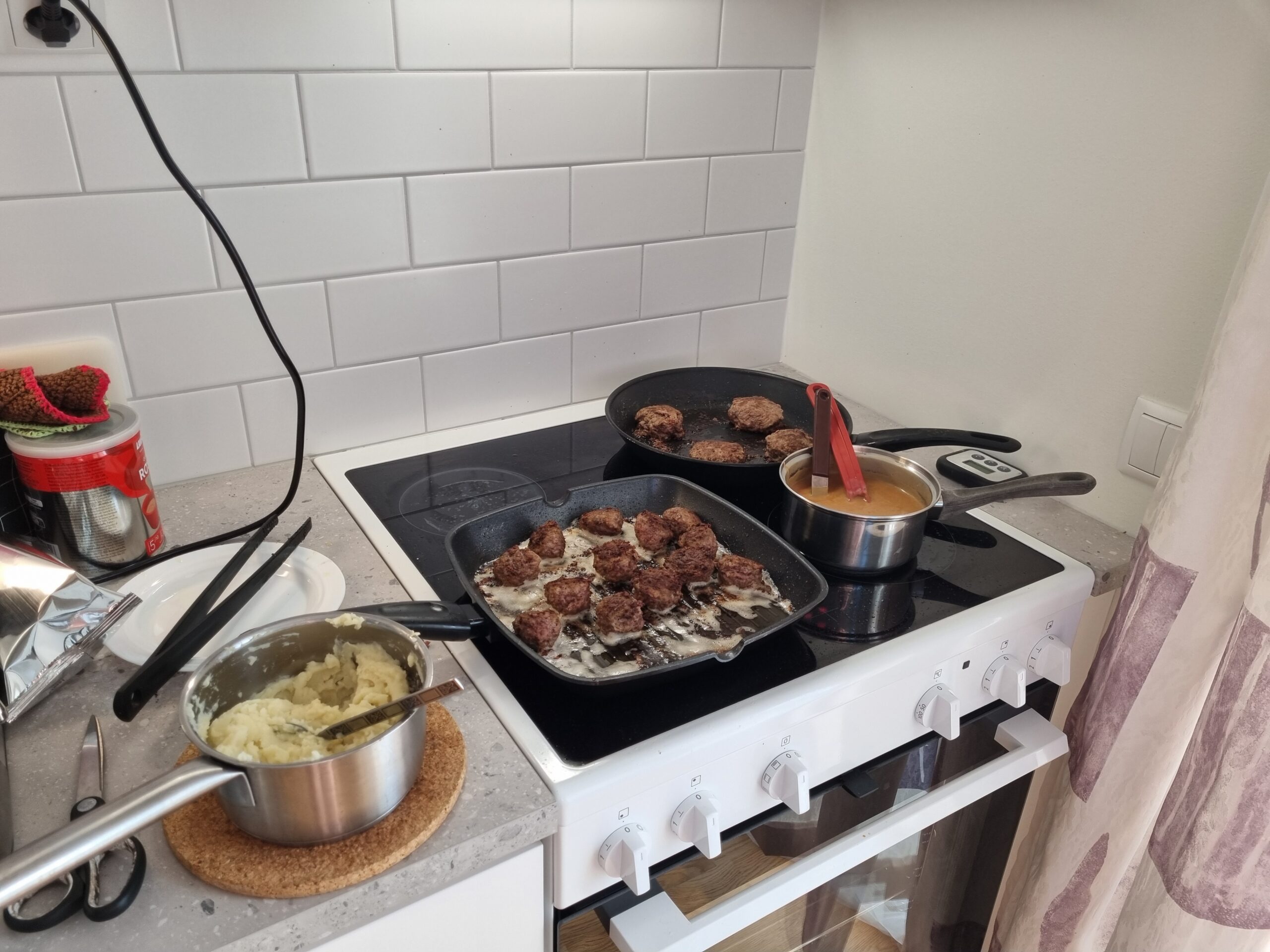 Lagade god mat hemma ikväll