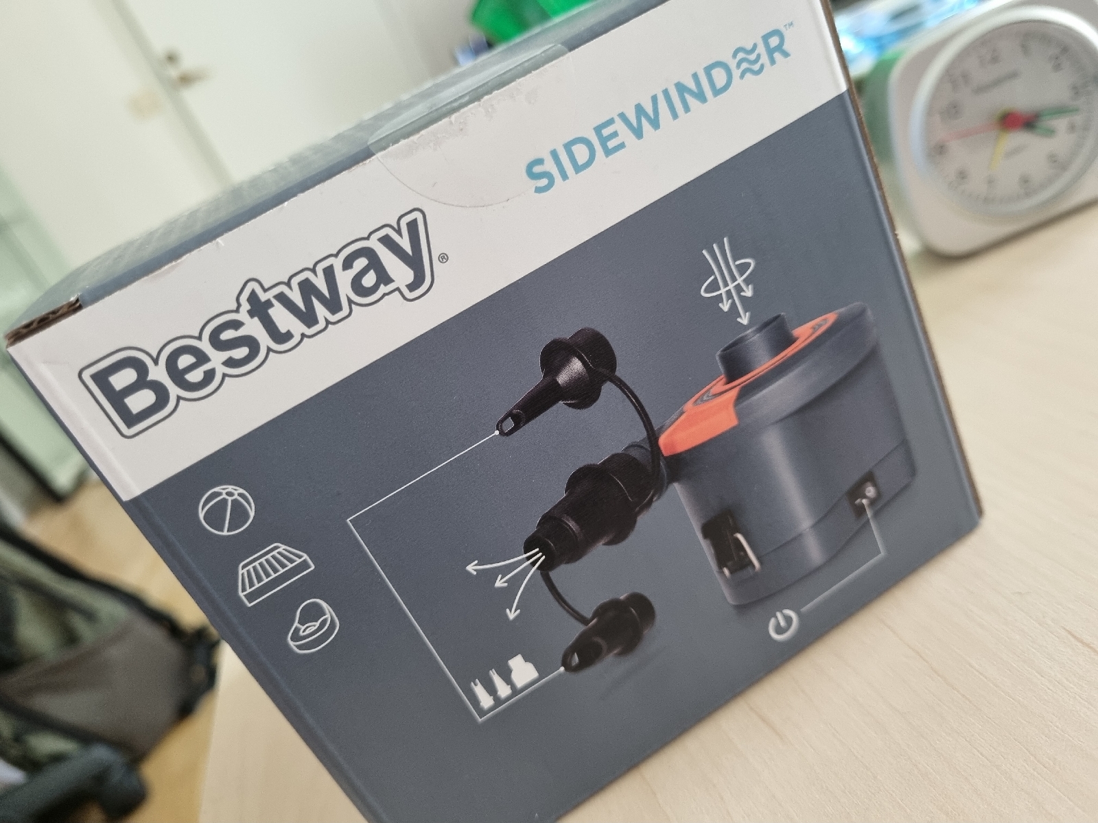 Köpt en luftpump till pool och båt