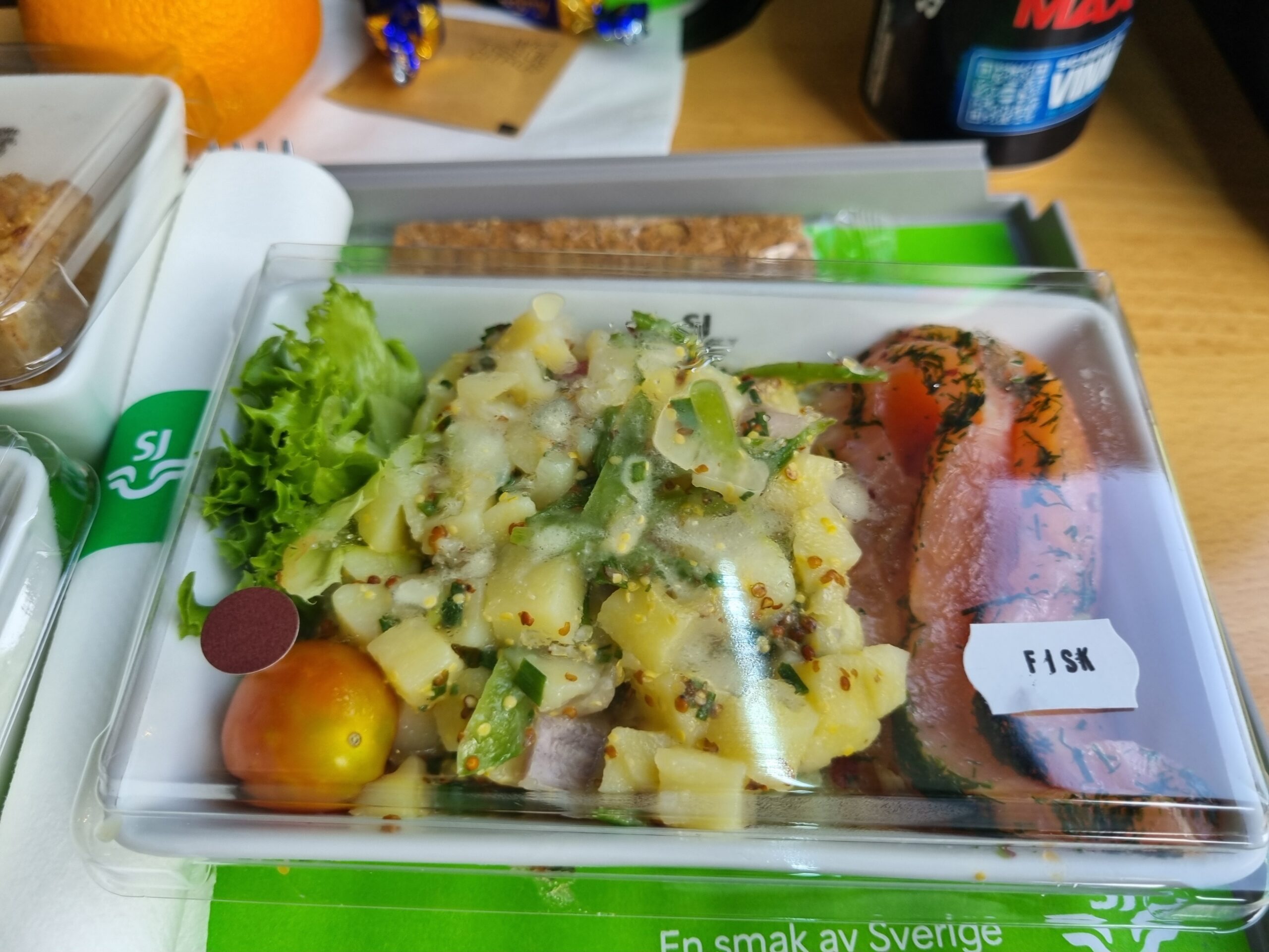 Ännu en tågresa med god mat ombord